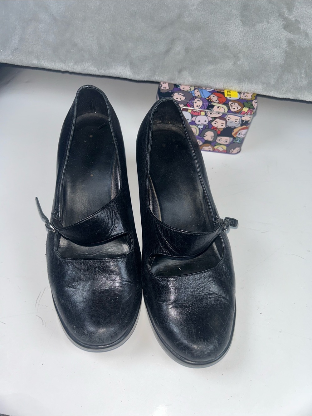 Dansko Classic Black Mary Jane Heels - Women's Comfort Pump - Picture 2 of 11